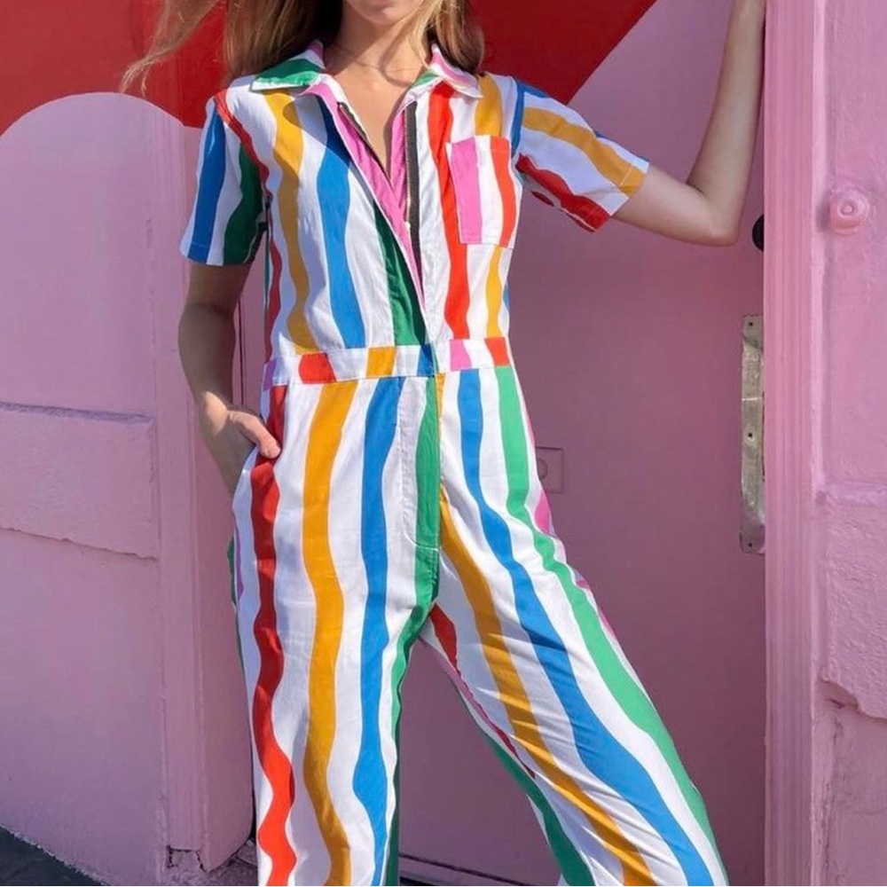 Nooworks Coveralls NWOT - Salvation Stripe XS